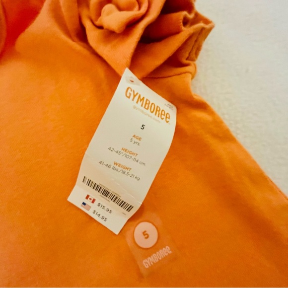 Gymboree Panda Academy Solid Orange Top - Picture 4 of 4